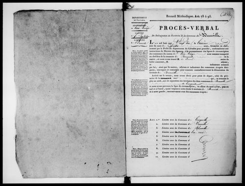 Procès-verbal de délimitation du territoire