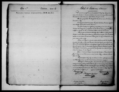 Procès-verbal de délimitation du territoire
