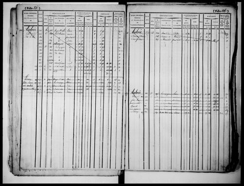 matrice cadastrale des propriétés foncières (bâties et non bâties)
