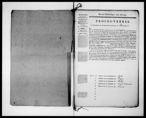 Procès-verbal de délimitation du territoire