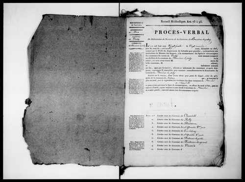 Procès-verbal de délimitation du territoire