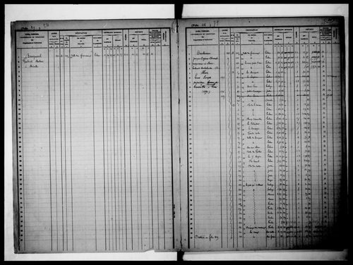 matrice cadastrale des propriétés foncières (bâties et non bâties), 1822-1913, 2e vol. (folios 216-267)