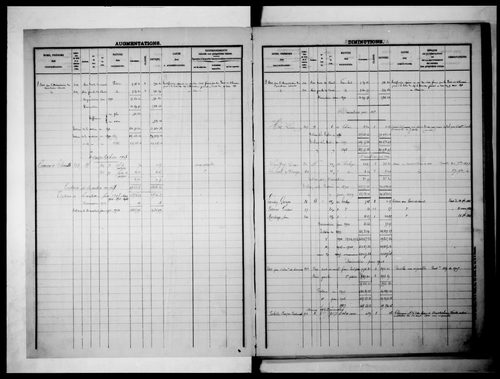 matrice cadastrale des propriétés foncières (bâties et non bâties), 1822-1913, 2e vol. (folios 216-267)