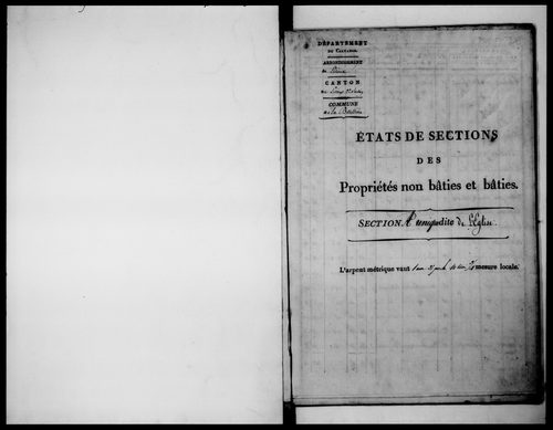 état de section (1824)