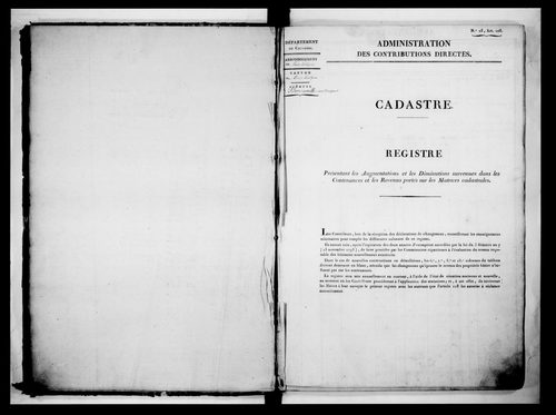 matrice cadastrale des propriétés foncières (bâties et non bâties)
