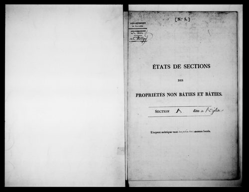 état de section