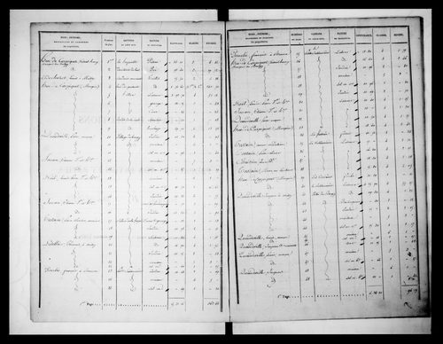état de section