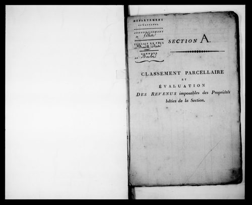 état de section
