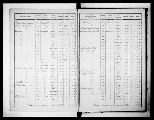 état de section