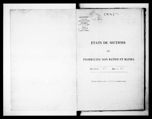état de section