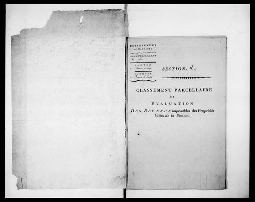 état de section