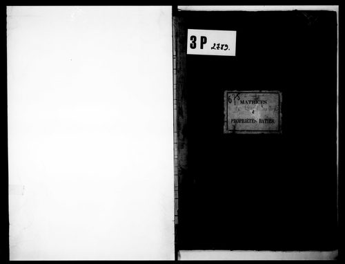 matrice cadastrale des propriétés bâties