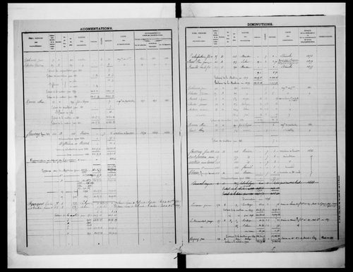 matrice cadastrale des propriétés foncières (bâties et non bâties)