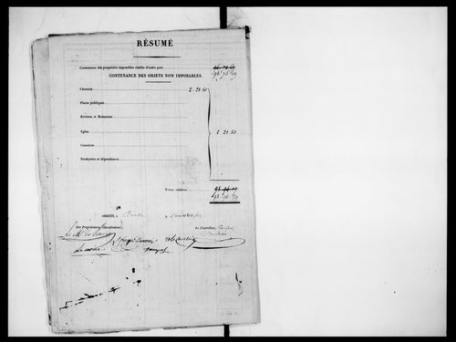 état de section