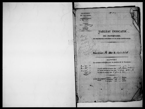état de section