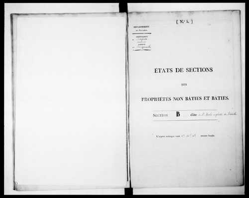 état de section (1827)