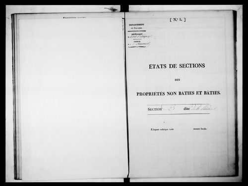 état de section