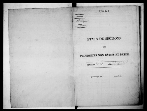 état de section