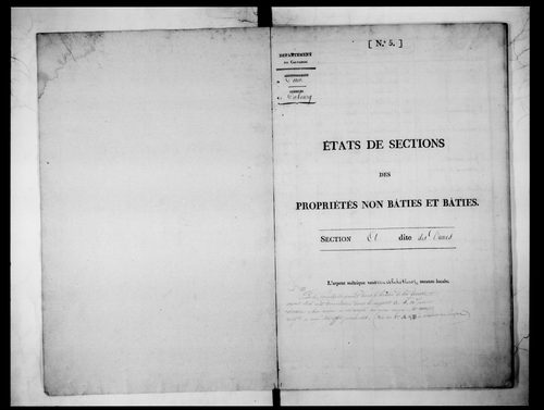 état de section