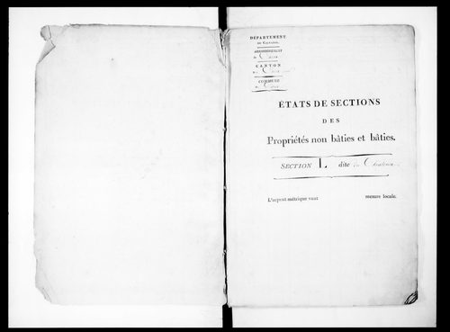 état de sections (sections Là P)