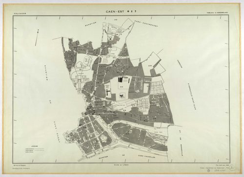Tableau d'assemblage pour Caen-Est