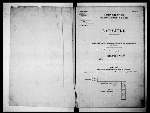 état de section (1830)