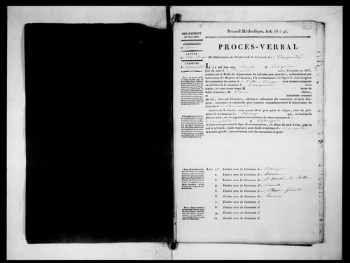 Procès-verbal de délimitation du territoire