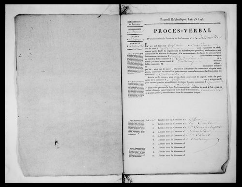 Procès-verbal de délimitation du territoire