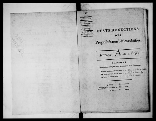 état de section (1824)