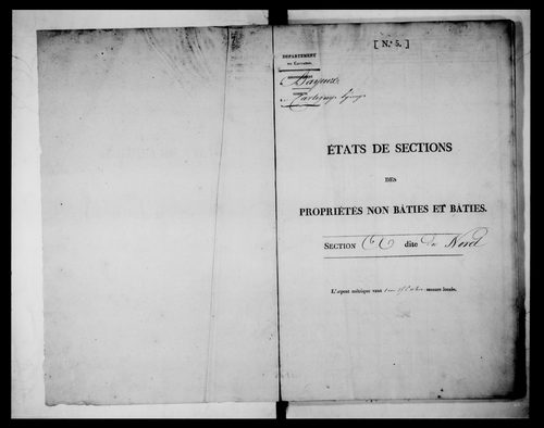 état de section