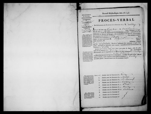 Procès-verbal de délimitation du territoire