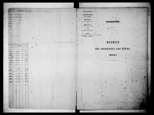 matrice cadastrale des propriétés non bâties