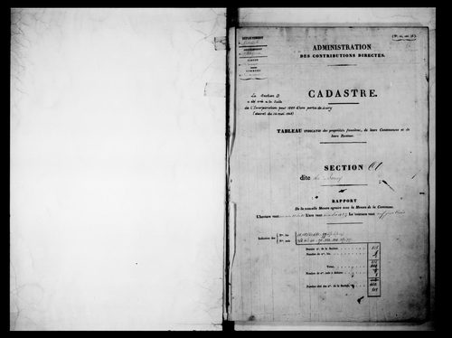 état de section (1833)
