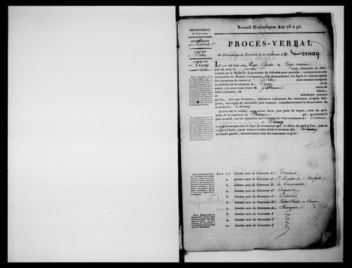 Procès-verbal de délimitation du territoire