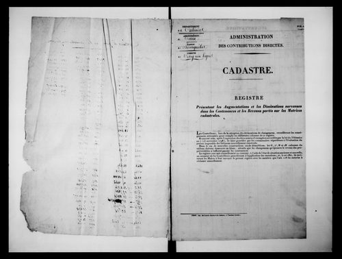 matrice cadastrale des propriétés foncières (bâties et non bâties)