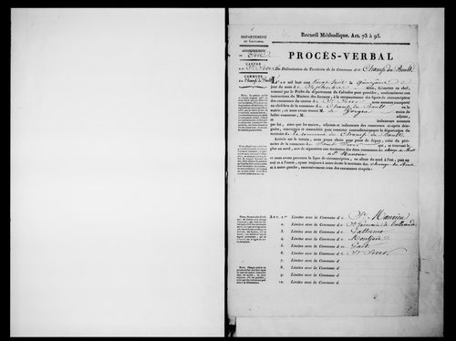 Procès-verbal de délimitation du territoire