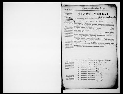 Procès-verbal de délimitation du territoire