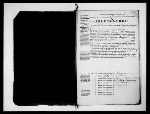 Procès-verbal de délimitation du territoire