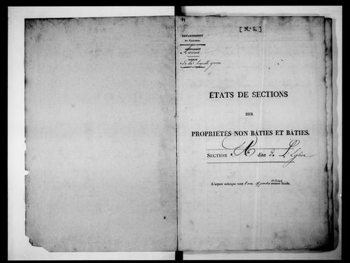 état de section (1827)