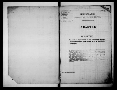 matrice cadastrale des propriétés foncières (bâties et non bâties)