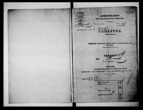état de section (1835)