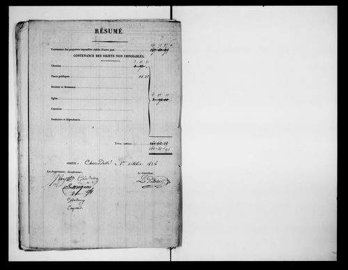 état de section