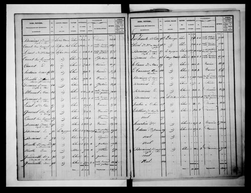 état de section