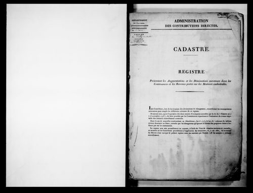 matrice cadastrale des propriétés foncières (bâties et non bâties)