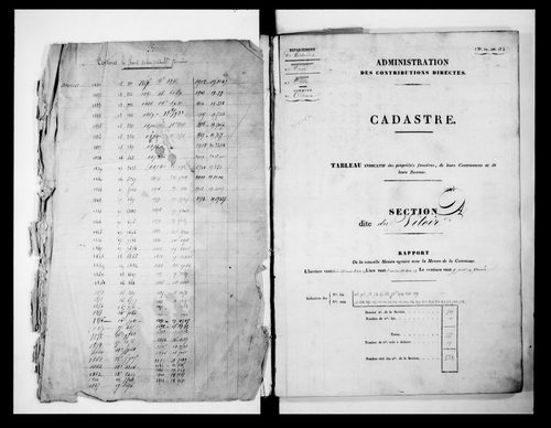 état de section