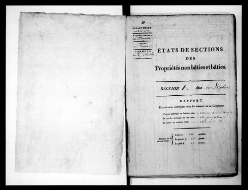 état de section