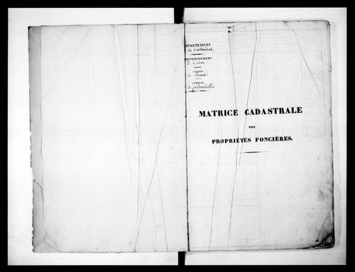 matrice cadastrale des propriétés foncières (bâties et non bâties)