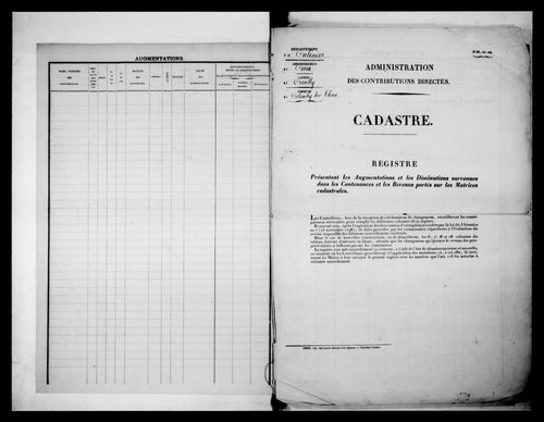 matrice cadastrale des propriétés foncières (bâties et non bâties)
