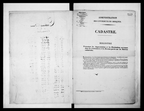matrice cadastrale des propriétés foncières (bâties et non bâties)