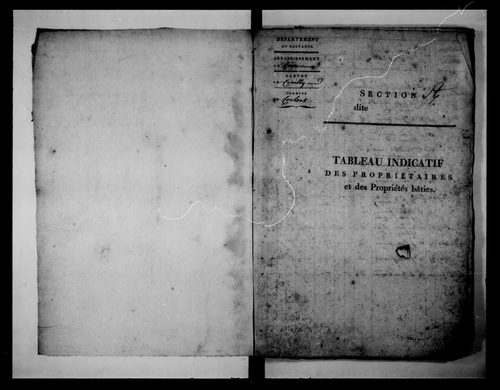état de section (1813)